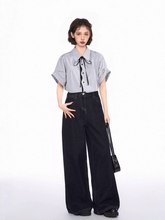 Striped Bow - Tie Polo Collar Shirt - COPPING THREADS - CT Select